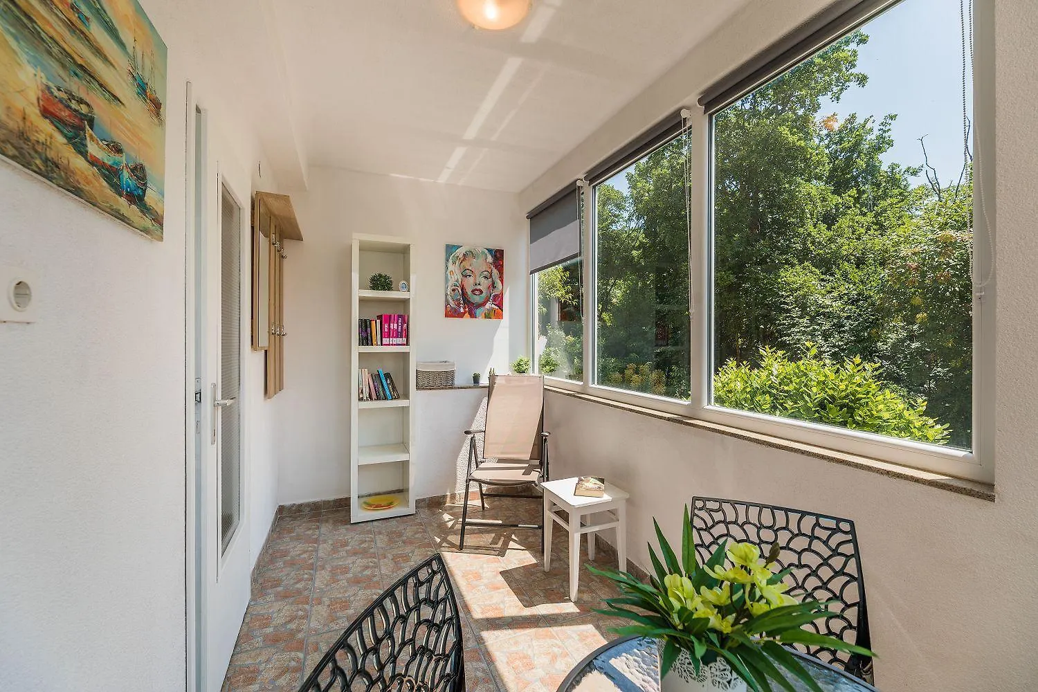 Reizendes Apartment Mit Meerblick, Privater Terrasse, Sonnenschutz, Waschmaschine Crikvenica